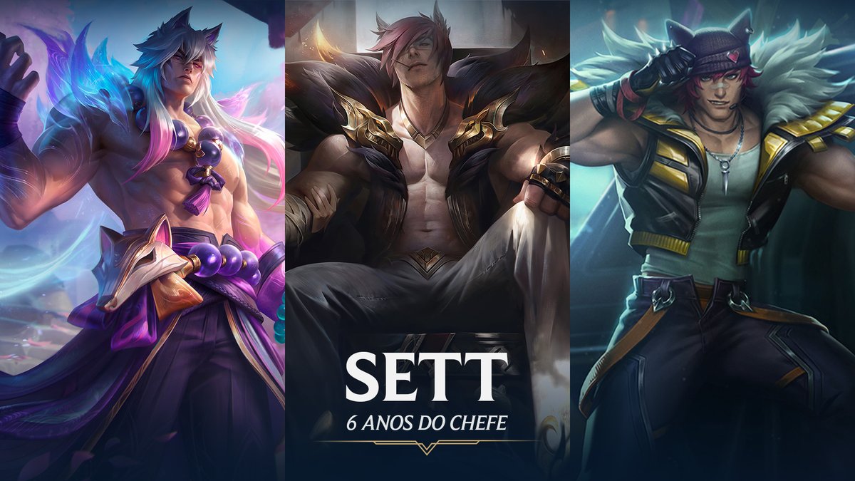 LoLegendsBR's tweet image. Não se meta com ele: Hoje é o dia do chefe, bora comemorar!
Feliz aniversário, Sett 👑