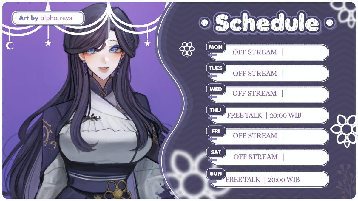 VynVana's tweet photo. Harohamoon Meae VyStellae💜🌙
🗓️Weekly Schedule || GMT+7
Jan 12 - Jan 18
(◍•ᴗ•◍)~~~~~~~~~~~
General #vyndelianirvana
Live & Clips #LiVyn
Art #LuvyArt
Meme #VynnirHa
NSFW #KyaVyn
Fan Name: VyStellae 🌙
Cr. yujinn.commission on IG
#VCafeEnt #vyndelianirvana https://t.co/TX5xrOemXc