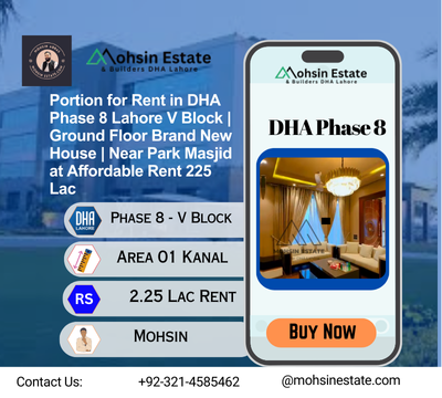smohsinabbass's tweet image. Portion for Rent in DHA Phase 8 Lahore V Block
mohsinestate.com/property/proti…
#DHA8 #VBlock #LahoreLiving #ModernRental #Phase8Lahore #RealEstate2026 #MohsinEstate #DHAHouseRent