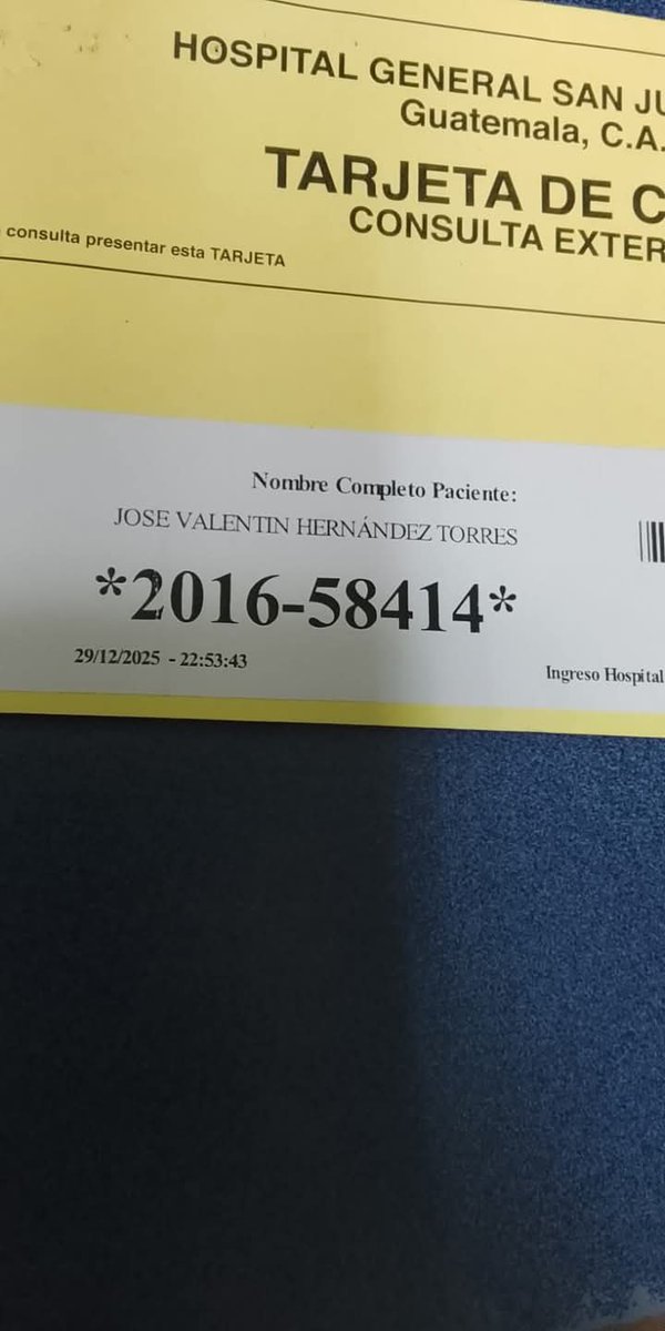VinicioTVGT's tweet image. SERVICIO SOCIAL.
Madre desesperada, sin recursos económicos, solicita 5 DONADORES DE SANGRE para su hijo José Valentin Hernández Torres, quien tiene microcefalia y está grave en el Hosp. San Juan de Dios. Si usted puede donar sangre llamar al ☎️ 4193-6954 con Maribel Hernández.