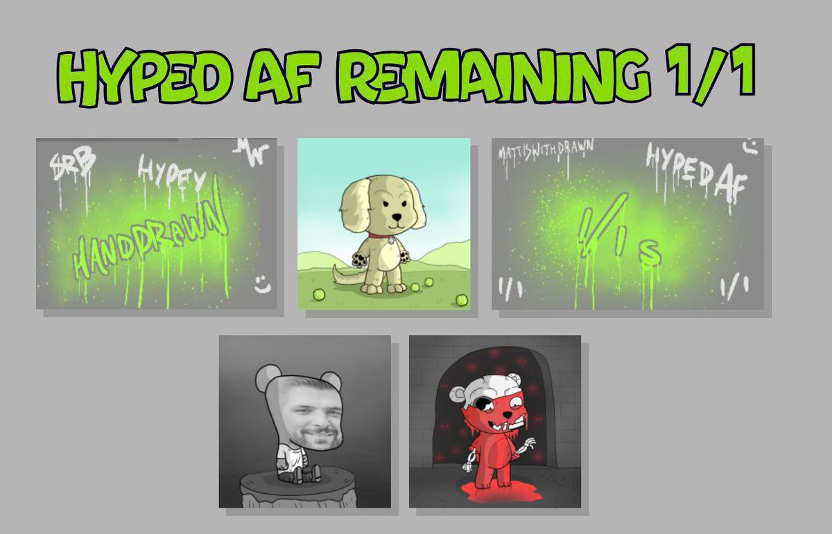 100 more mints added in $EGLD for HYPED AF

0.27, that's under $2, can't even buy a ☕ for that!

Grab them while you can 

Still 3 1/1s available!

mint-hypedaf.superrarebears.com