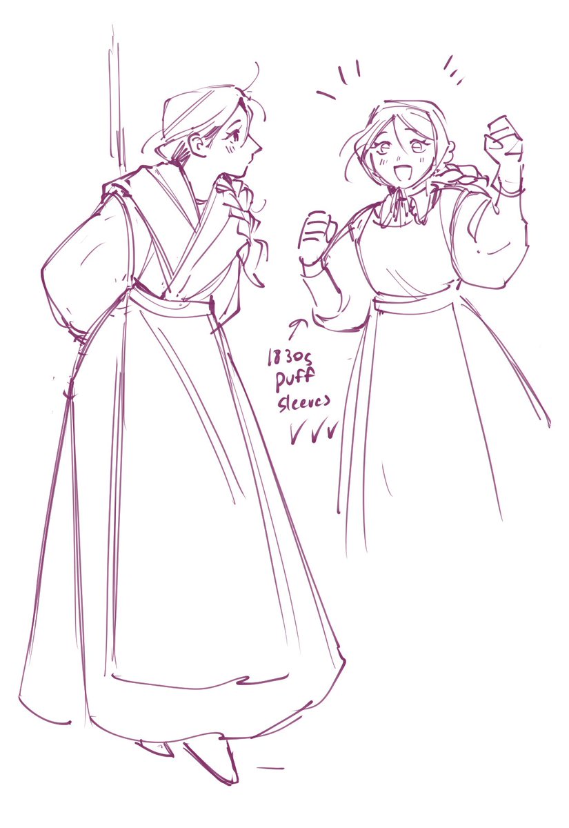 yayee_prsp_'s tweet image. ราฟาลเสนเส + น้องโย ชุด 1830s