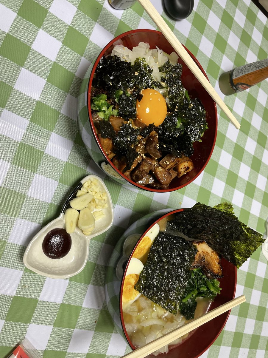 skyroadproject's tweet image. 家系ラーメンと台湾まぜそば作ったった

#れいの飯テロシリーズ