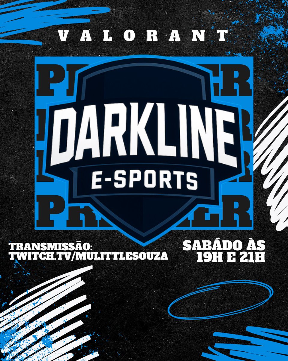 Neste sábado, às 19h e 21h, estaremos transmitindo o Premier do nosso time de VALORANT, com partidas decisivas e muita emoção. 

A transmissão acontecerá no canal do nosso narrador oficial de VALORANT, o MuLittleSouza.

twitch.tv/mulittlesouza