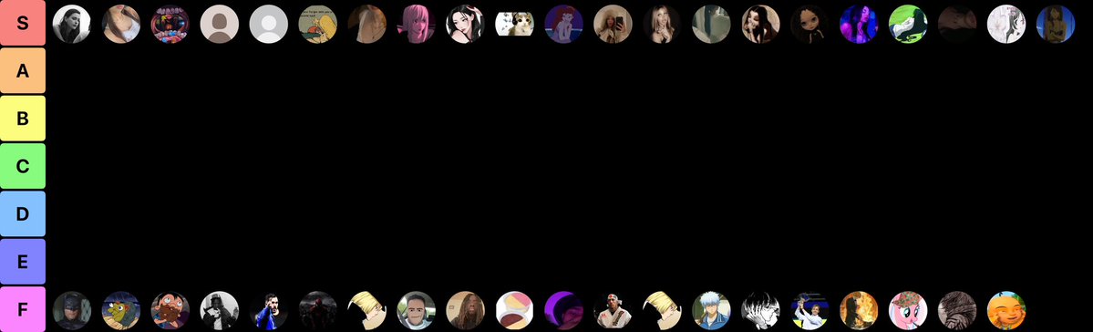 ryuji_zb's tweet image. tier list mutu (ct pas facile)