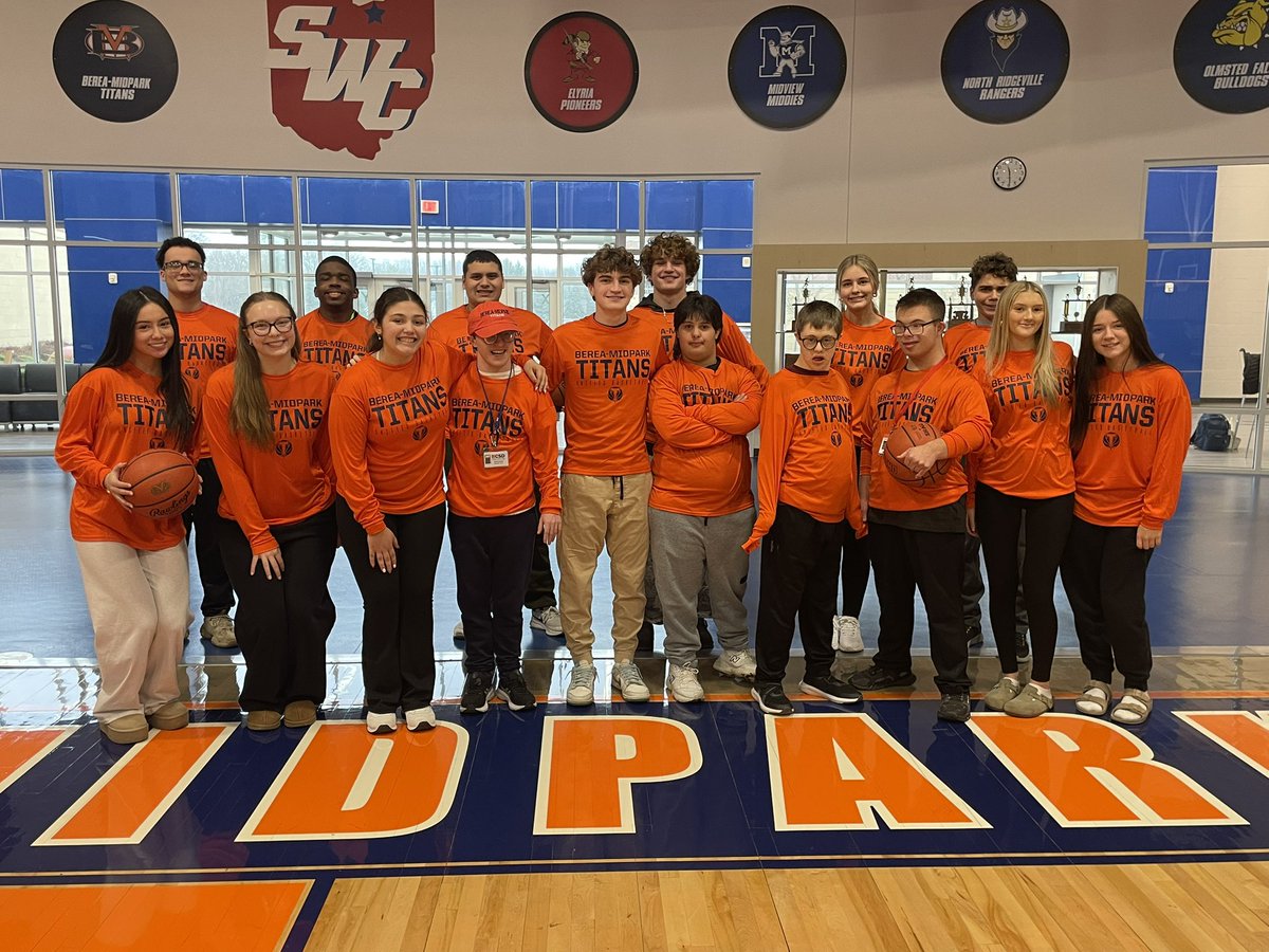 Good luck to our unified sports basketball team who plays today at home! 🧡💙⚡️