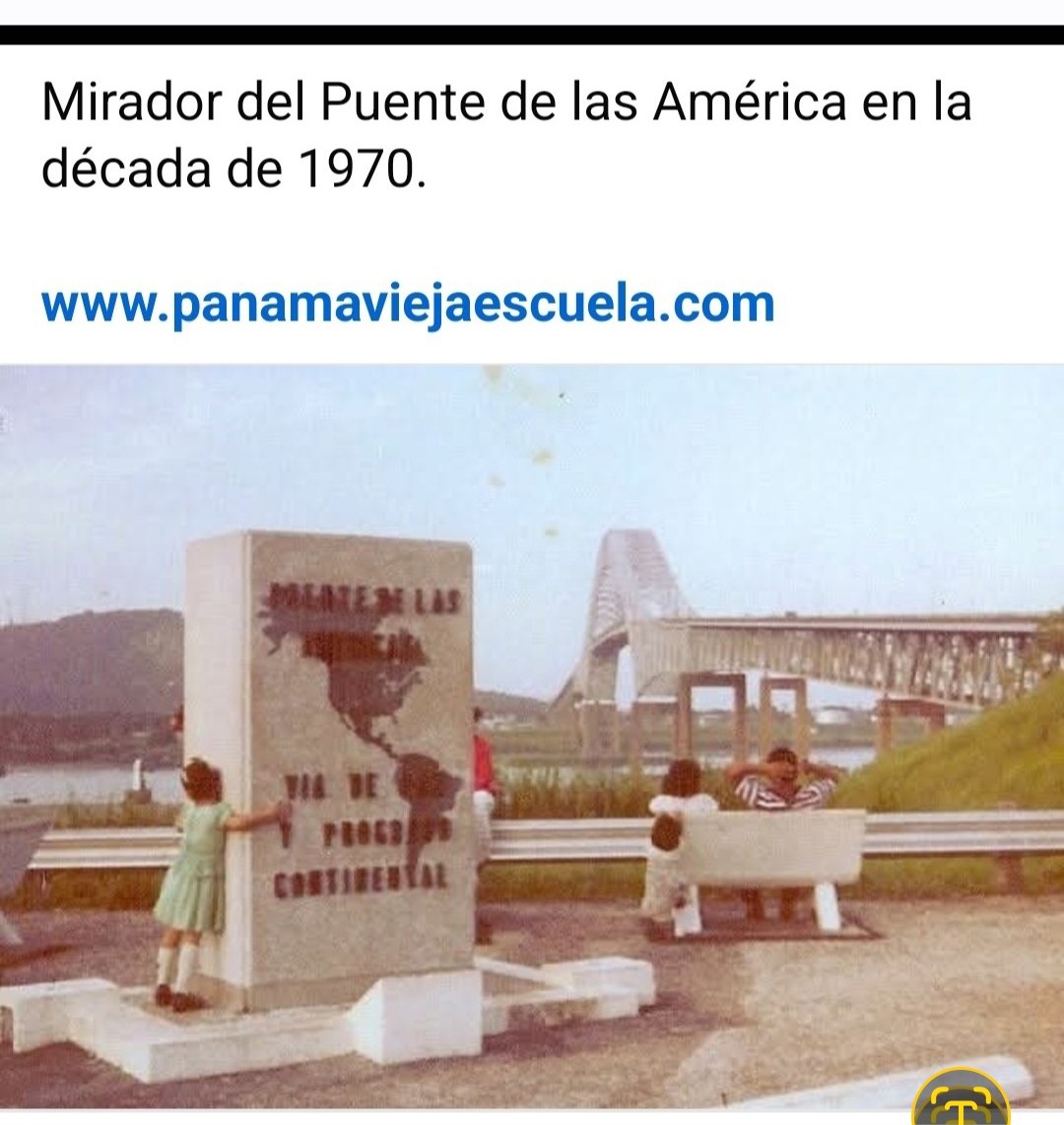 Ese monumento  nadie habla cuando se inagura  el.puente de las Américas,
