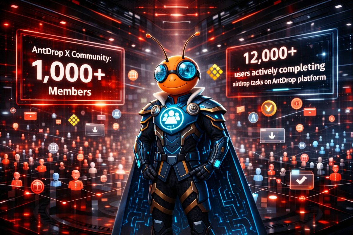 AntDropp's tweet image. AntDrop continues to scale its ecosystem with strong and measurable growth.

Our X community has surpassed 1,000+ members, while 12,000+ users are actively using the AntDrop platform to complete airdrop tasks.
Participants completing these tasks are earning tradable rewards worth…