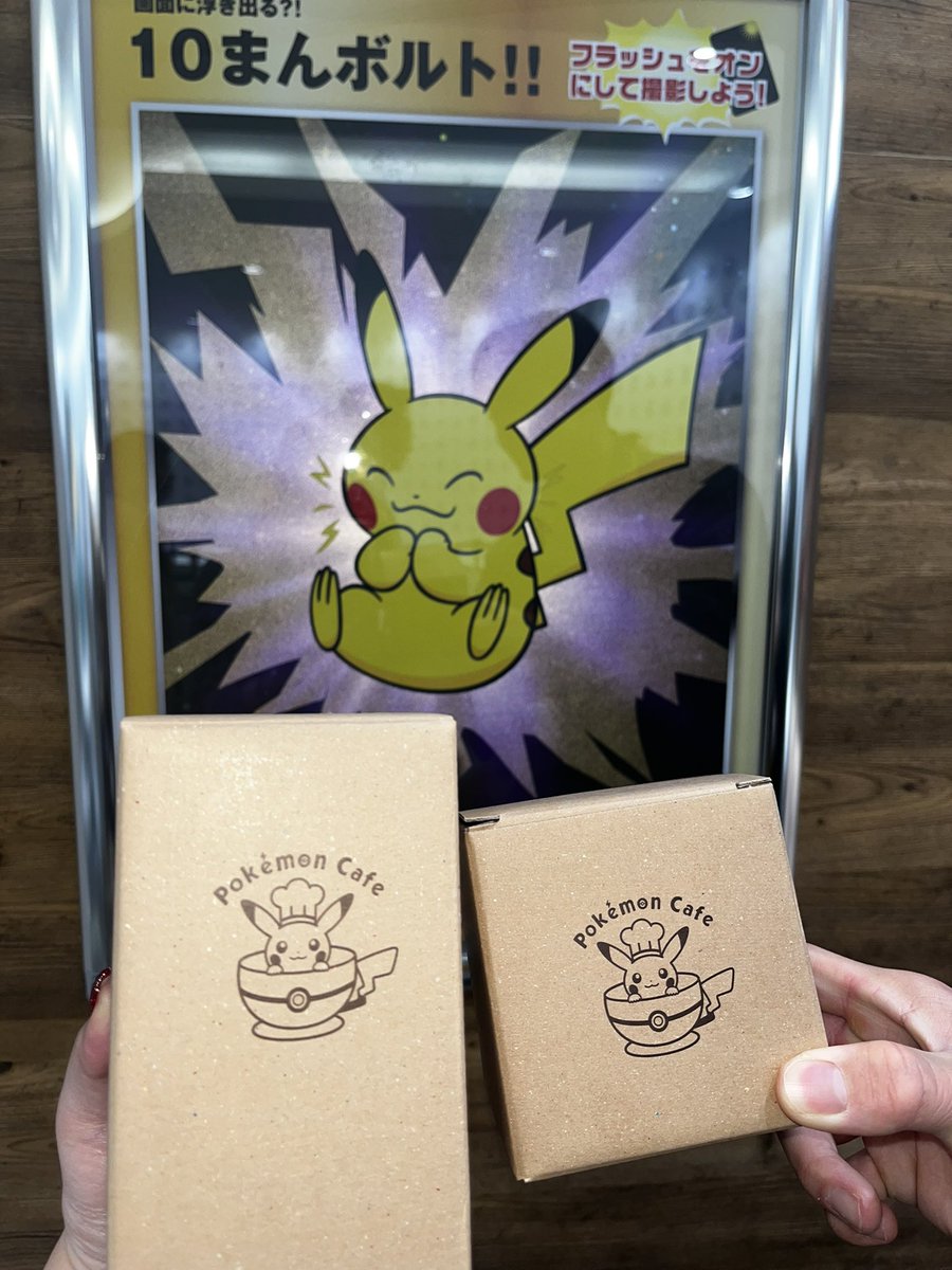 ピカチュウのフラッシュたいて写真撮ると10万ボルトするギミックのある