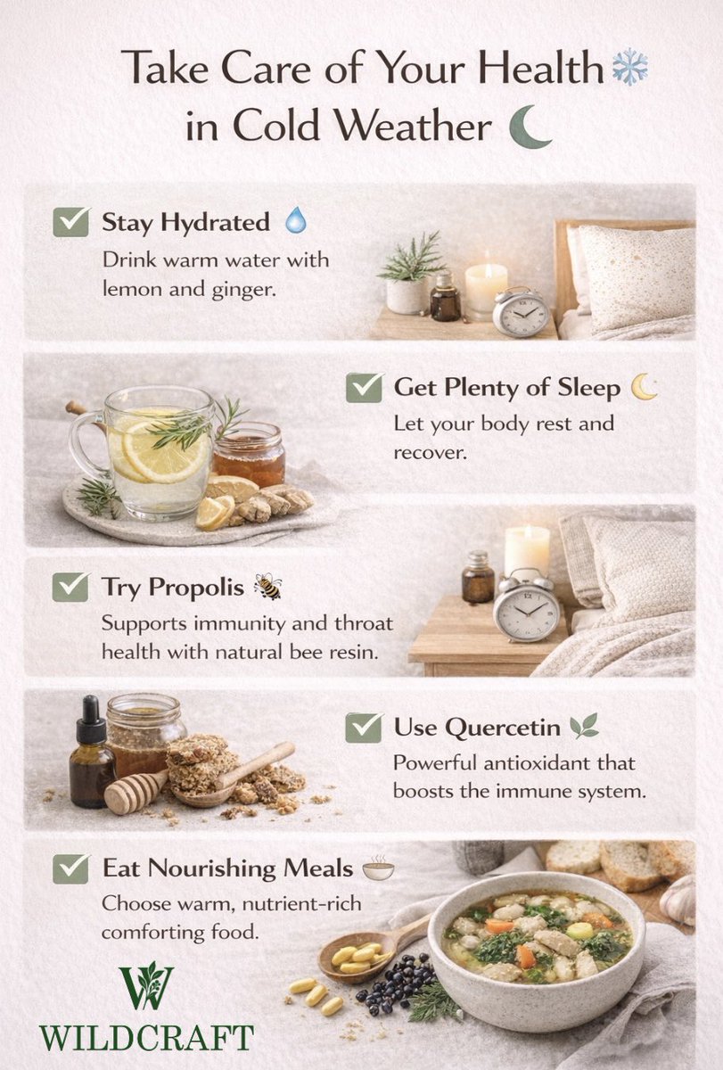 Take care of your health in cold weather #wildcraftlebanon