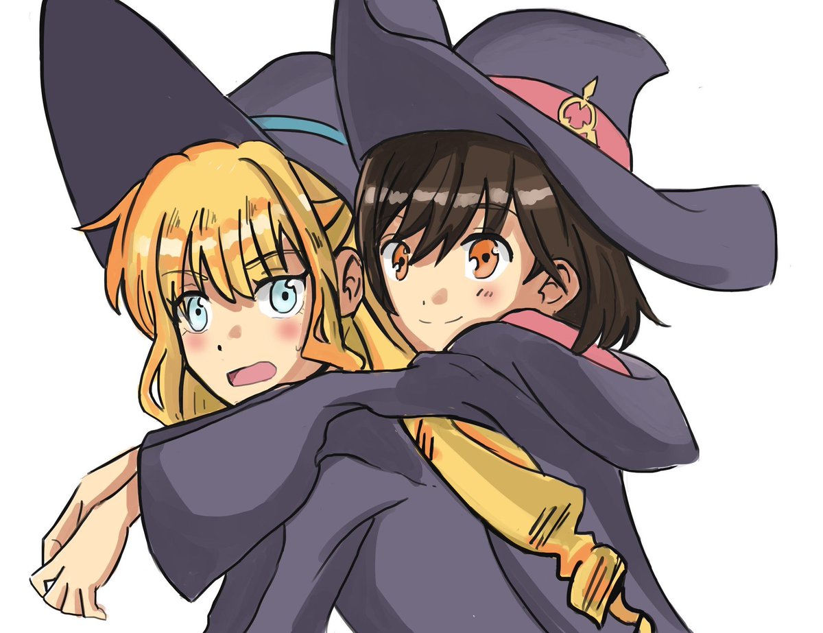 maiisheree's tweet image. Also remembering this cute commish by @GurrenP 
#LittleWitchAcademia #diakko #yuri #wataoshi #relaire #IFTV