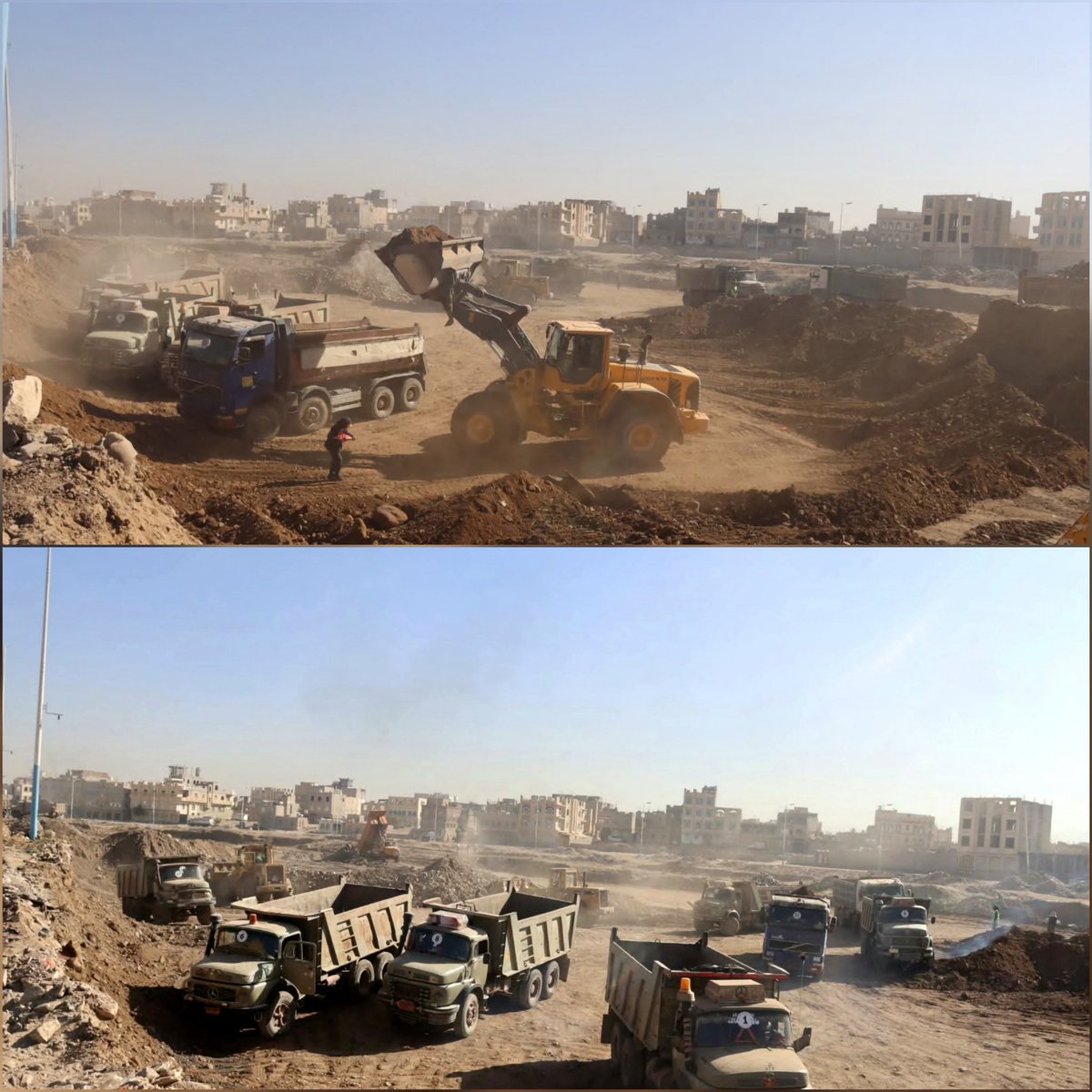 salm_012345's tweet photo. صنعاء: بمساحة 44 ألف متر مربع والعشرات من المعدات والاليات، تواصل  أمانة العاصمة العمل ليل نهار لإنجاز مشروع "بحيرة حصاد مياه الأمطار" بمديرية بني الحارث.

​إنجاز هندسي ضخم بتكلفة 600 مليون ريال، سيغير الخارطة الزراعية والبيئية في جزء واسع من المنطقة

#قدمًا_نحو_البناء_والتنمية https://t.co/7ZQMzN0Cie