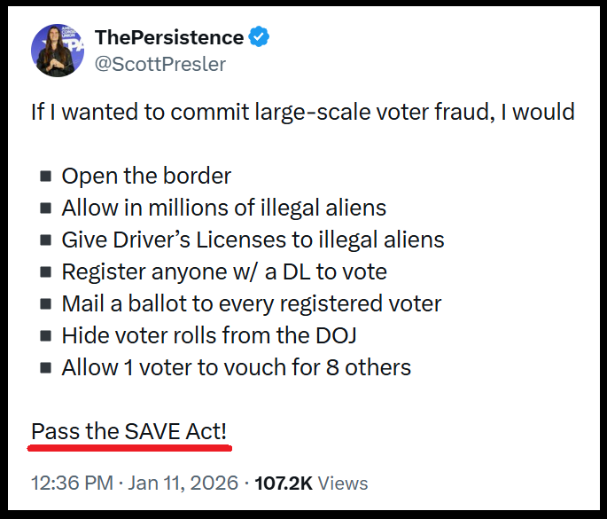 ILA_NewsX's tweet photo. @MichelleMaxwell Pass the SAVE Act. https://t.co/pOxCvG9VNd