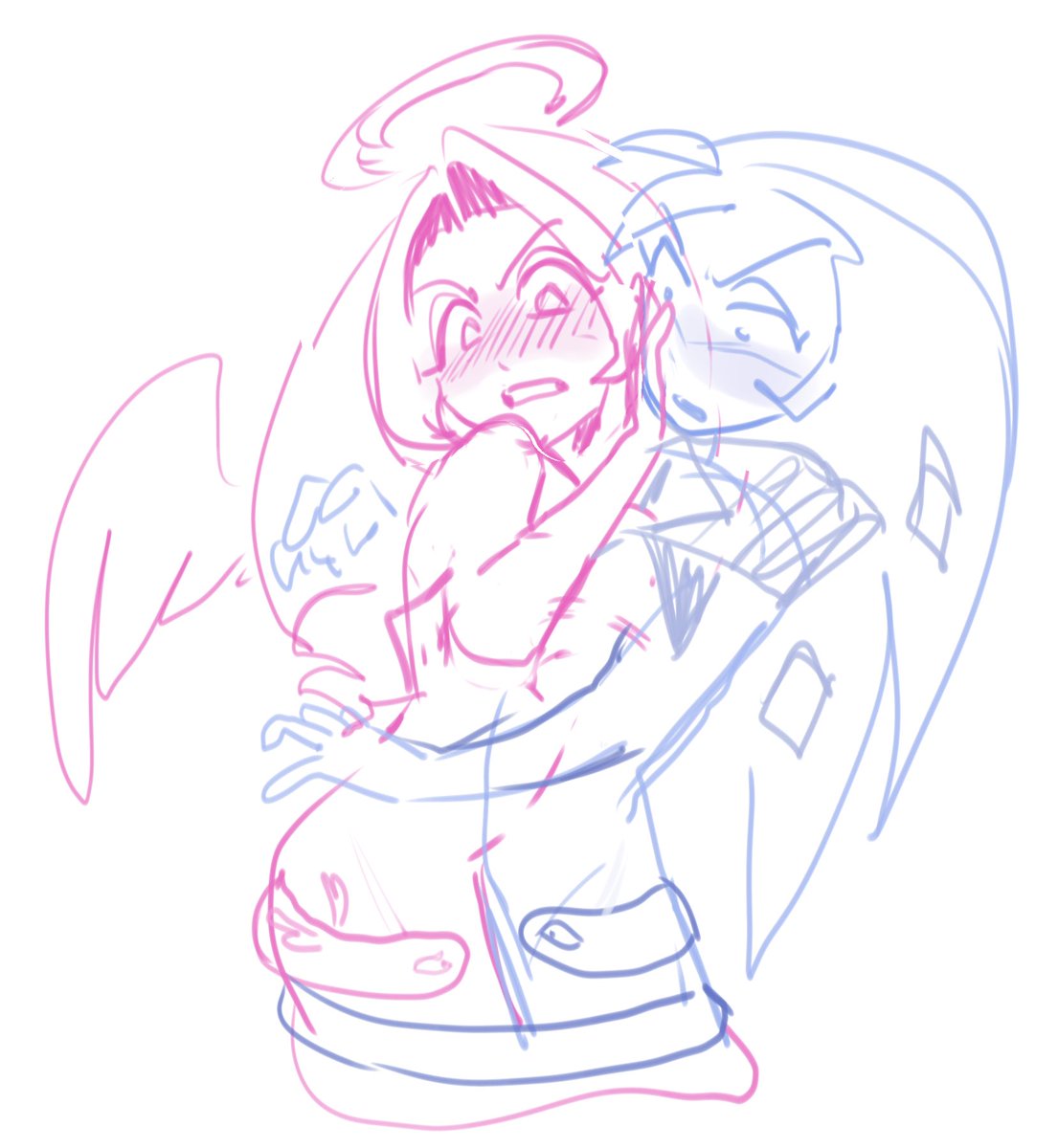 TanoshiBoo's tweet photo. slightly old rough shadowsugar sketch, for fun (got too lazy to draw them properly)

Snakes 🐍🐍 https://t.co/I2gQgSLhUY