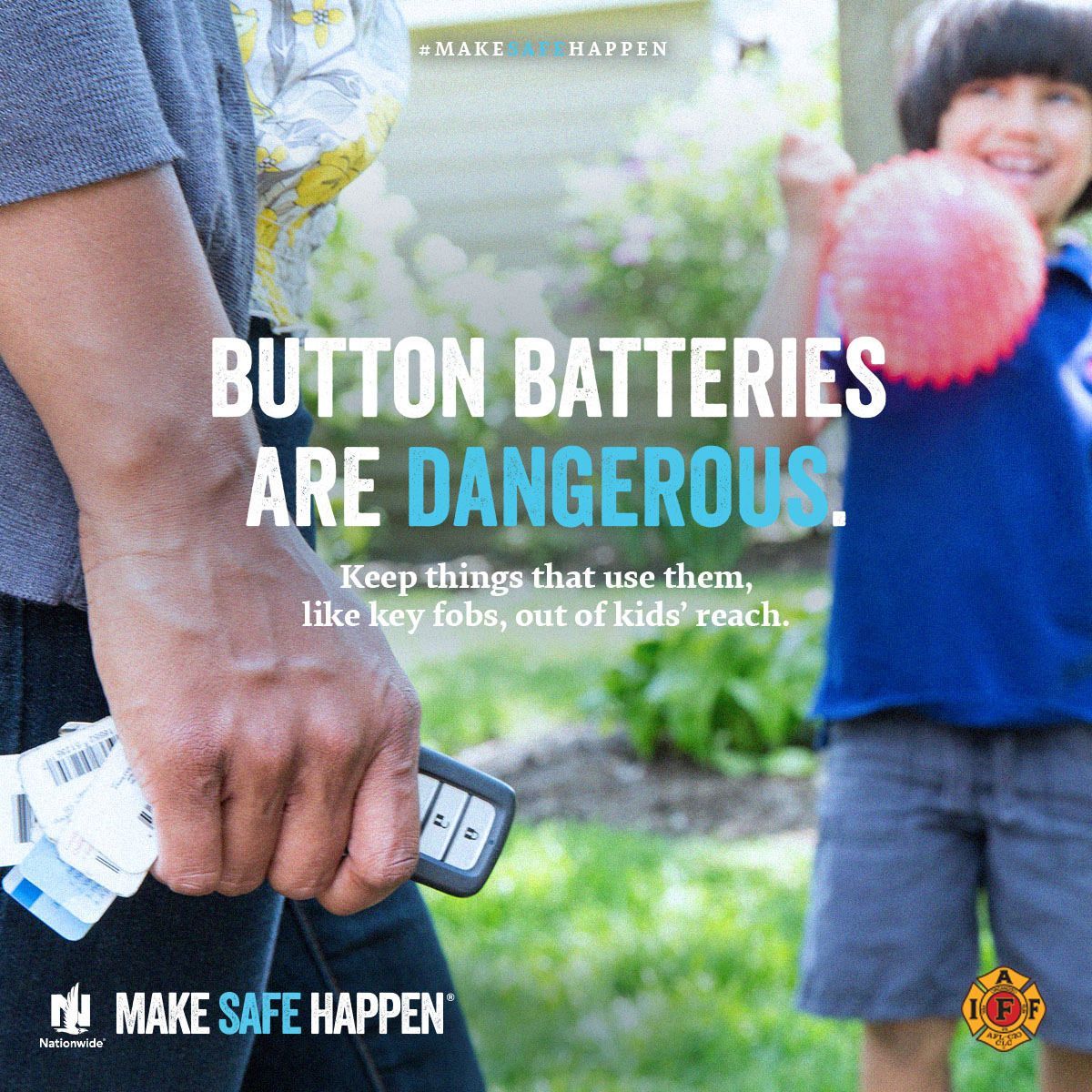 ArmorVolFireCo's tweet image. Keep batteries away from children.