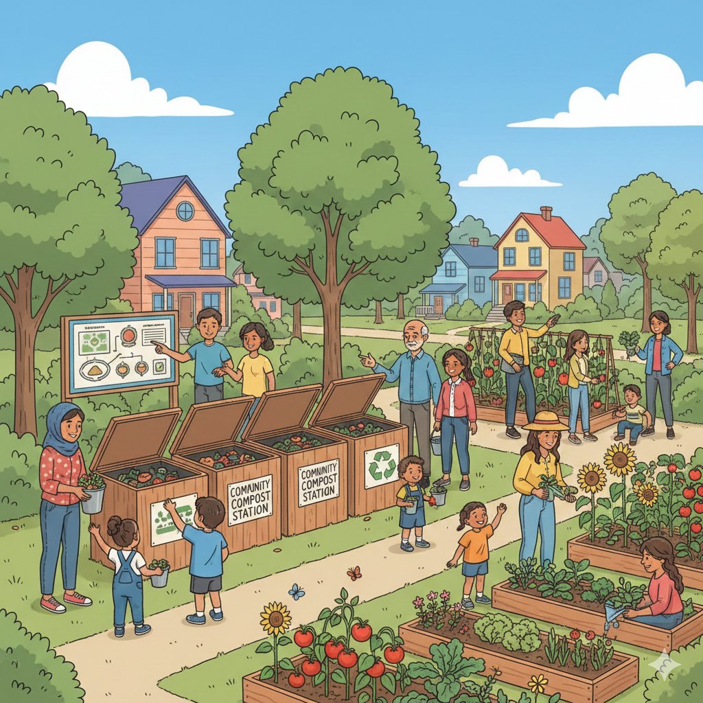 🌱 Ready to scale your composting efforts?Here’s how you can take composting from your home to your entire community. Start a composting initiative and spread the word! 🏡
#CommunityComposting #EcoImpact #WasteLess