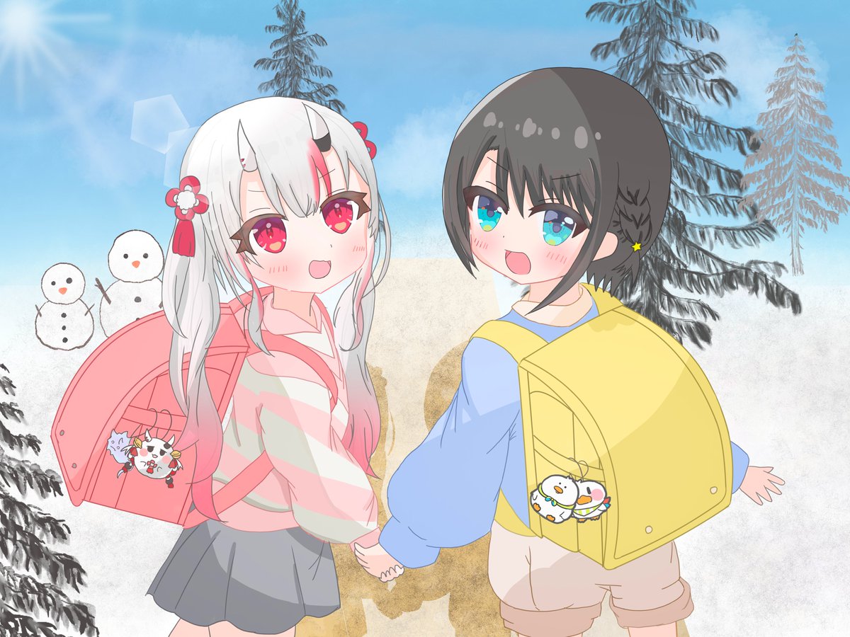 冬verも書いてみました！
#プロテインザスバル #百鬼絵巻