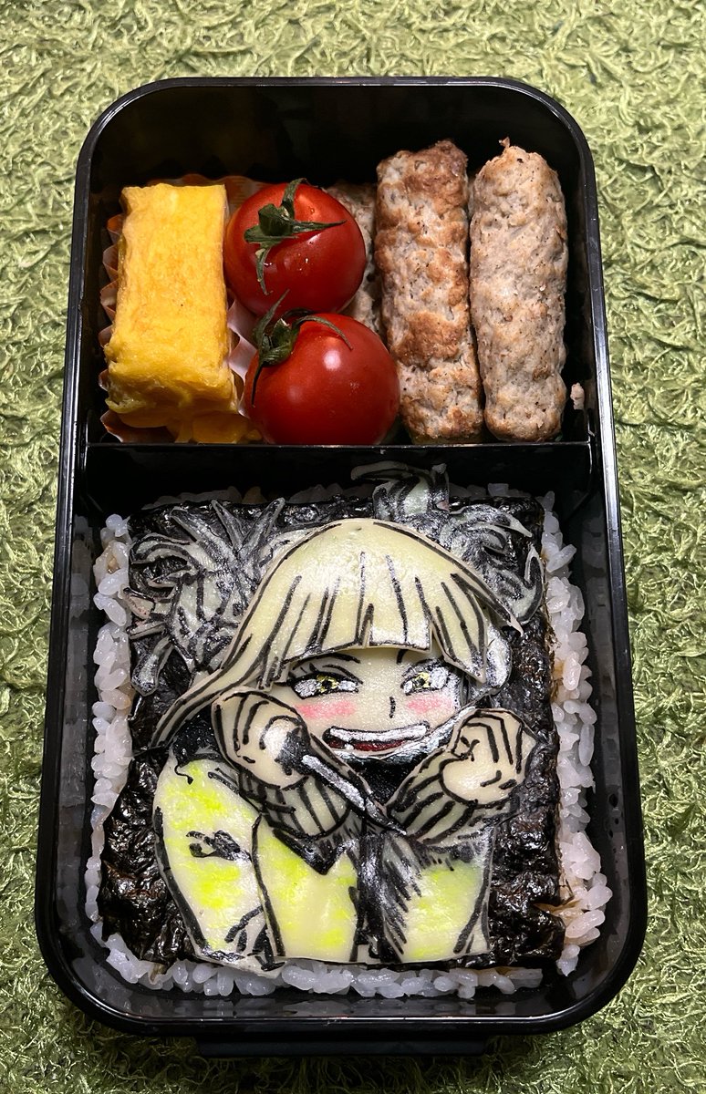 naopLunchBox's tweet photo. トガヒミコ弁当
(僕のヒーローアカデミア)

Himiko Toga characterbento
(My Hero Academia)

職場の人からのリクエスト！
パーツが多くて苦戦しましたがなんとかできました！トガちゃんもやっぱり可愛いですね🥰

#キャラ弁 
#僕のヒーローアカデミア
#トガヒミコ
#myheloacademia 
#himikotoga https://t.co/mwnFJU3r2n
