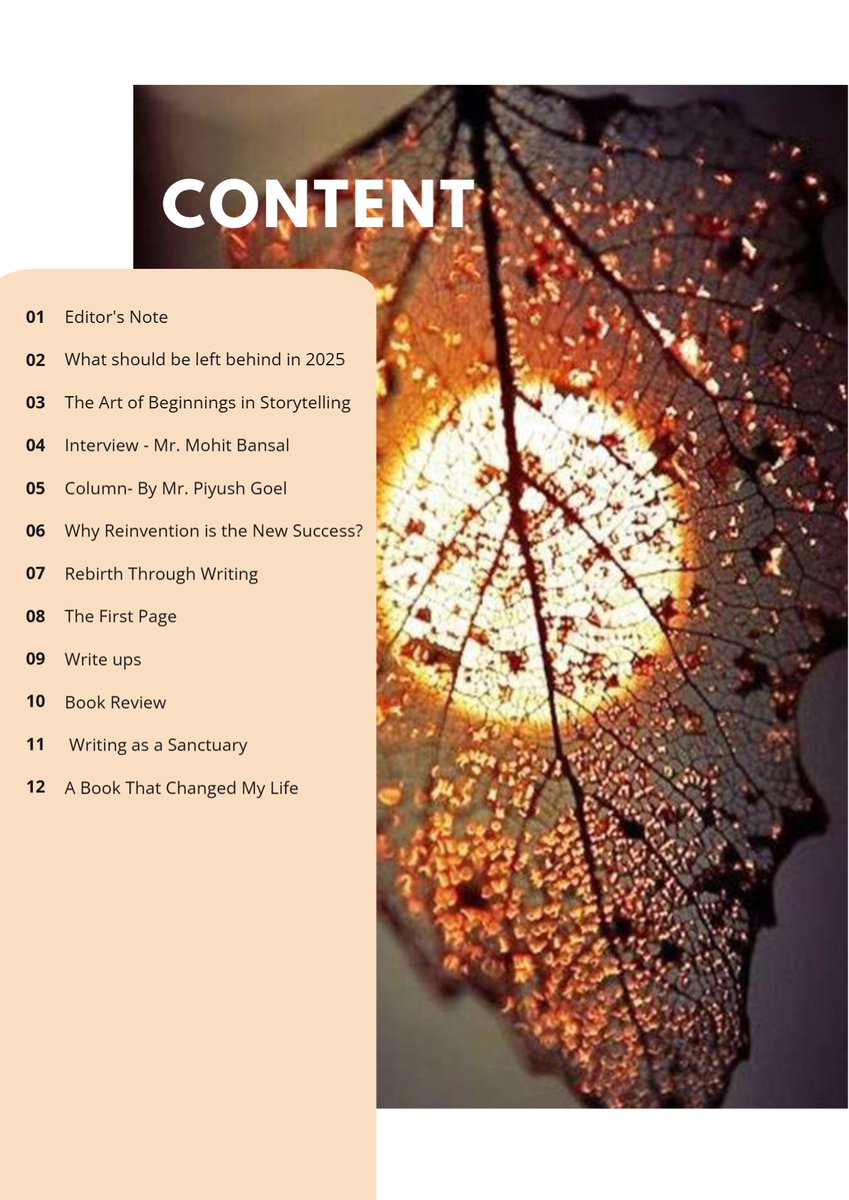 shashidharkumar's tweet photo. Doubly blessed! Thrilled to share my first Intern Editor article "The First Page" AND my poem "Speak Up Before It’s Too Late"—both published in the International Monthly Magazine Panache (January 2026 issue)!
#PanacheMagazine #PublishedPoet #WritingWins #SpeakUp #FirstArticle https://t.co/6xrsfYbK2U