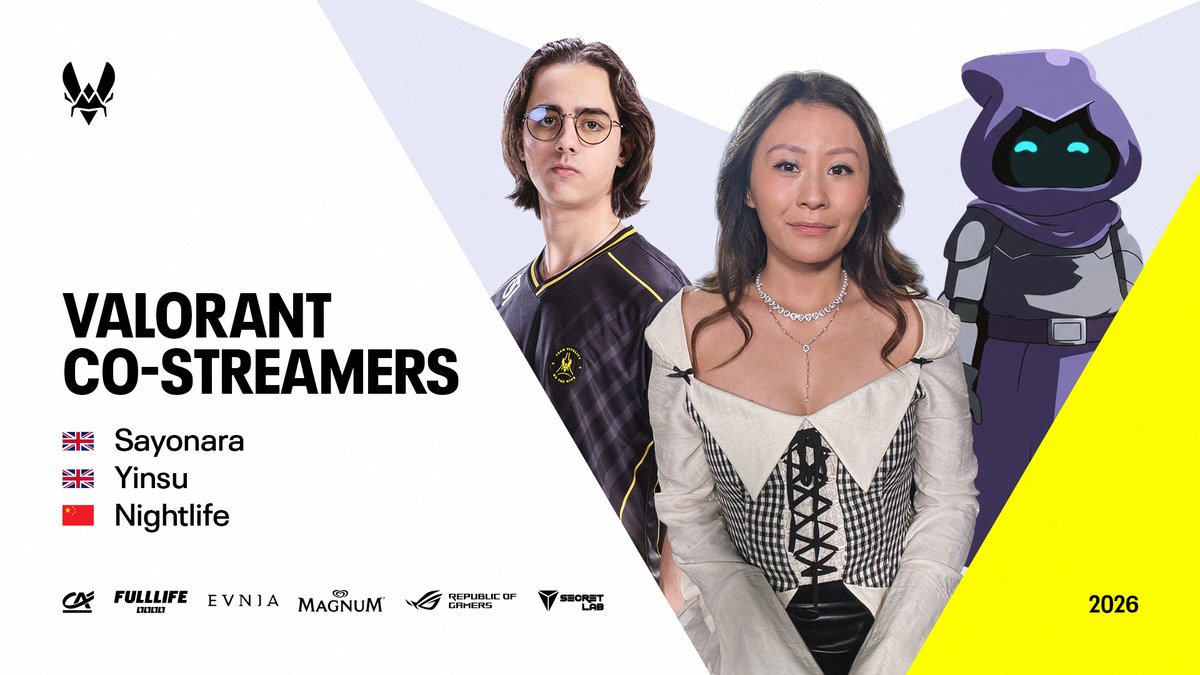TeamVitalityVAL's tweet photo. Your twitch chat experience just got an upgrade 🔥 

Introducing our Co-streamers for VCT Kickoff! https://t.co/qgnAV8kIhE