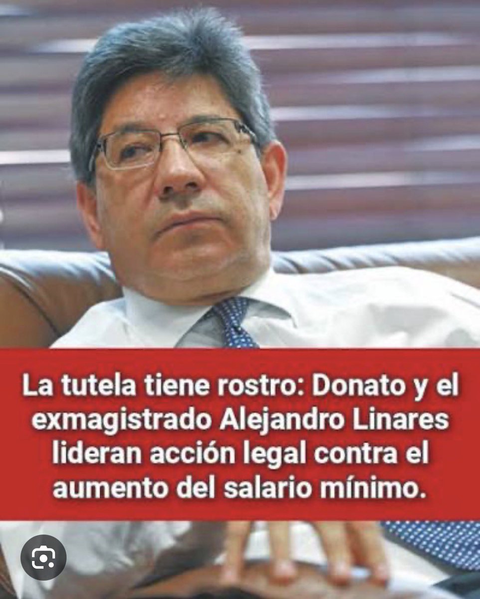 Este miserable que se gana 45 millones mensuales, es el que pretende tumbar el aumento del Salario Mínimo.