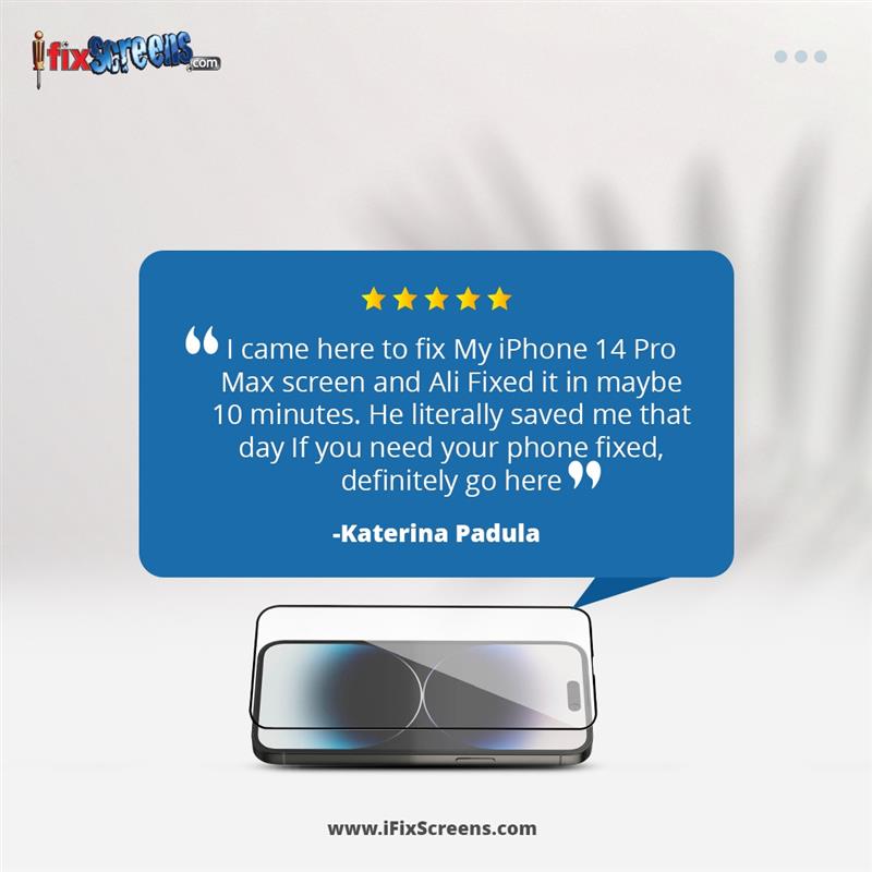 ifixscreens's tweet image. Thank you for the fantastic review, Katerina! 🙌 We’re thrilled our team could fix your iPhone 14 Pro Max screen so quickly -  this is exactly what we strive for. We truly appreciate your trust and recommendation!
ifixscreens.com
#iPhoneRepair #iPhone14ProMax