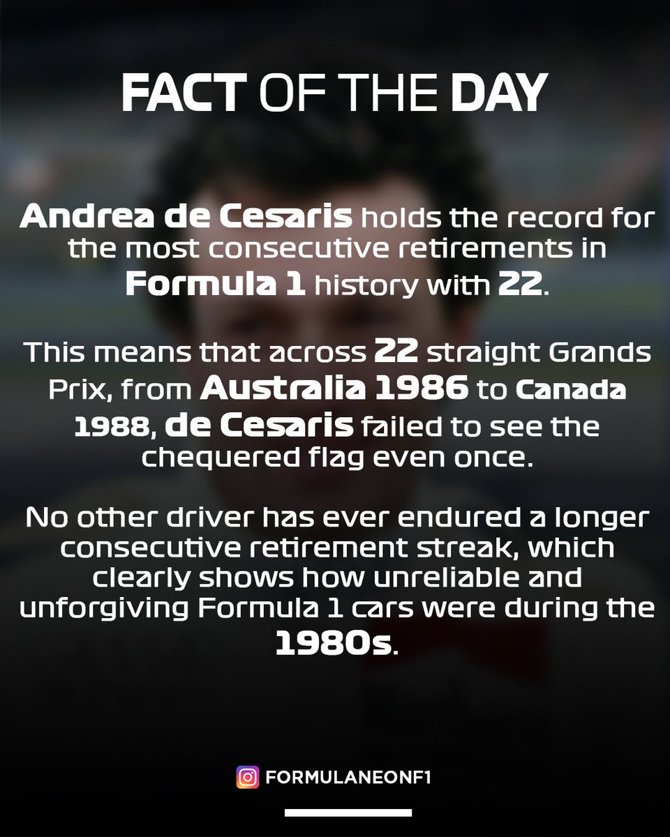 formulaneonf1's tweet photo. Fact of the day 👀
#formula1 #f1 #formulaone https://t.co/kL1TD2GRX5