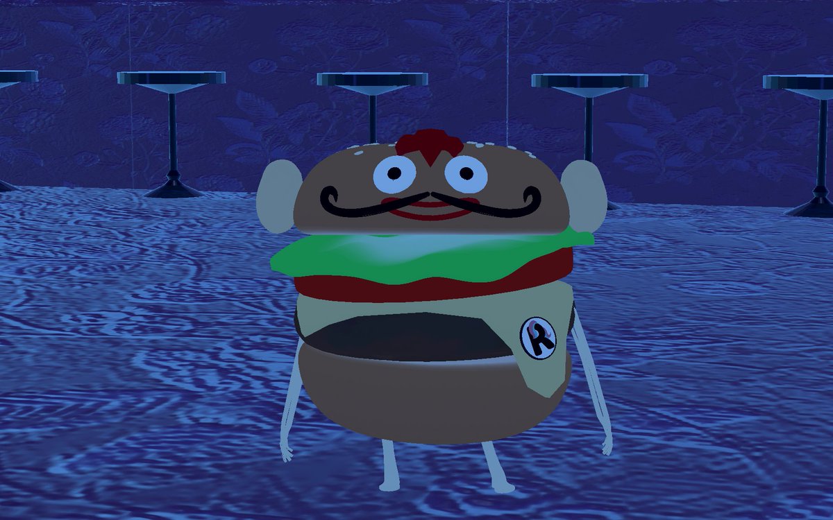 zeroT1107's tweet image. ネコスキーさんが作ってくれた私オリジナルのバーガー🍔
めちゃくちゃ良すぎる！ありがとうございます😭🙏✨️

遅刻してギリギリ間に合ったところ激写されてるw