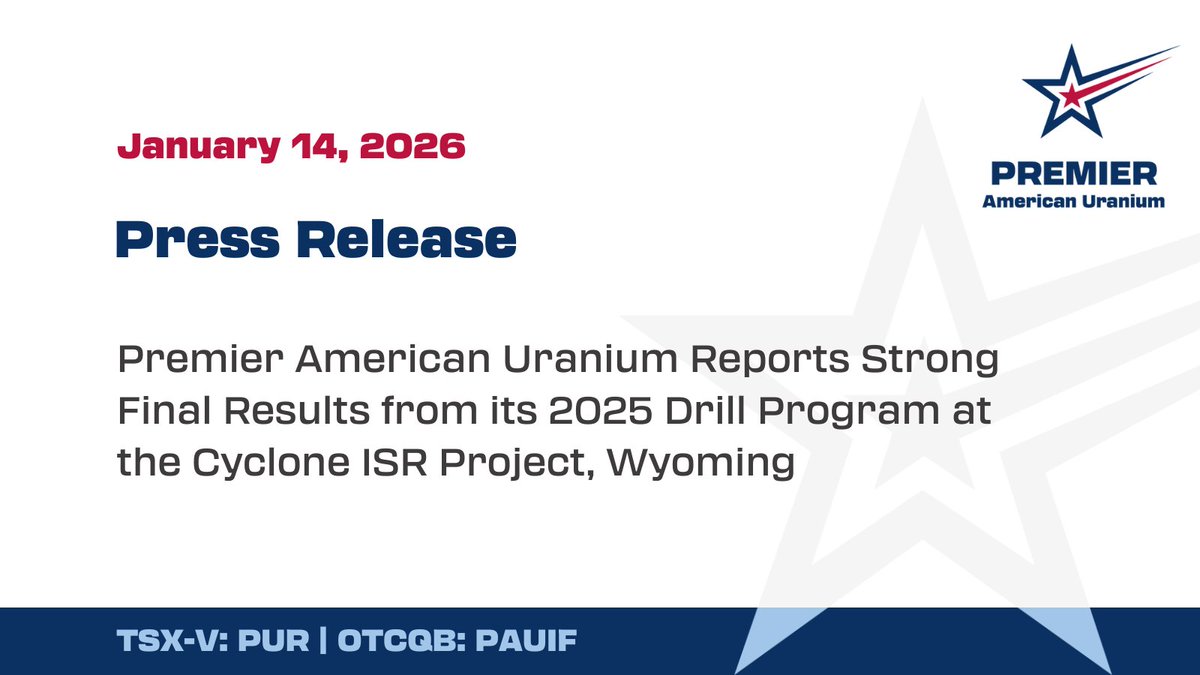 Premier American Uranium Inc. tweet media