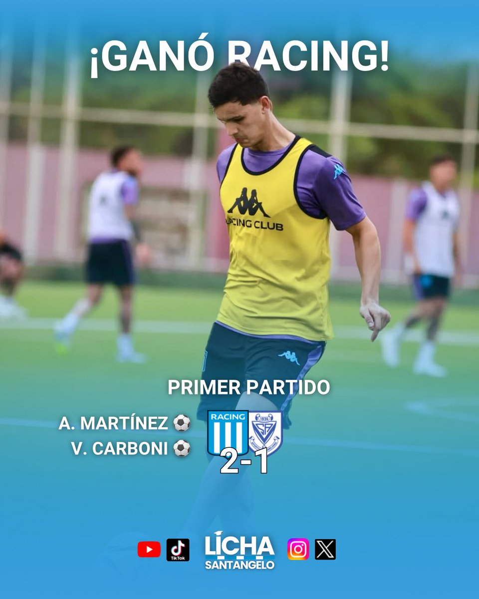 lichasantangelo's tweet image. #Racing derrotó a Sportivo Ameliano en el primer partido en Ciudad del Este ✅

⚽️ Fue 2-1 con goles de Maravilla Martínez y Carboni. 

➡️ El 11: Facundo Cambeses; Tobías Rubio, Marco Di Césare, Marcos Rojo, Gabriel Rojas; Juan Nardoni, Santiago Sosa, Matko Miljevic; Valentín…