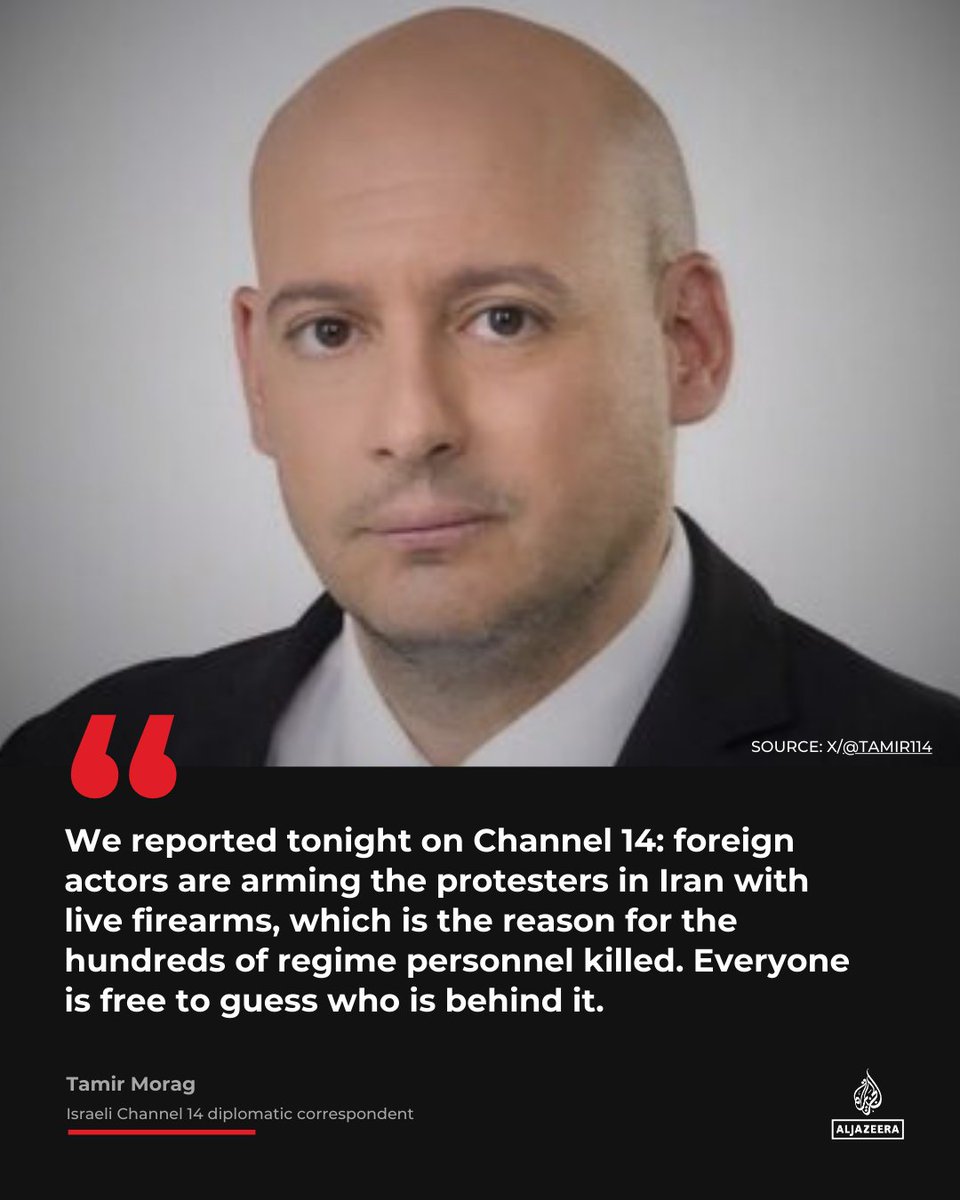 AJEnglish's tweet photo. Israel's Channel 14 diplomatic correspondent Tamir Morag made the following statement on X. https://t.co/OAyEdzfh7o