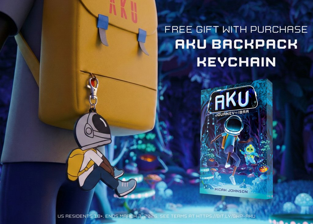 The official Aku Backpack Keychain

Created in partnership with <a href="/randomhousekids/">Random House Children's Books</a>, this exclusive keychain is available only as a gift on all Aku book preorders placed before March 3.