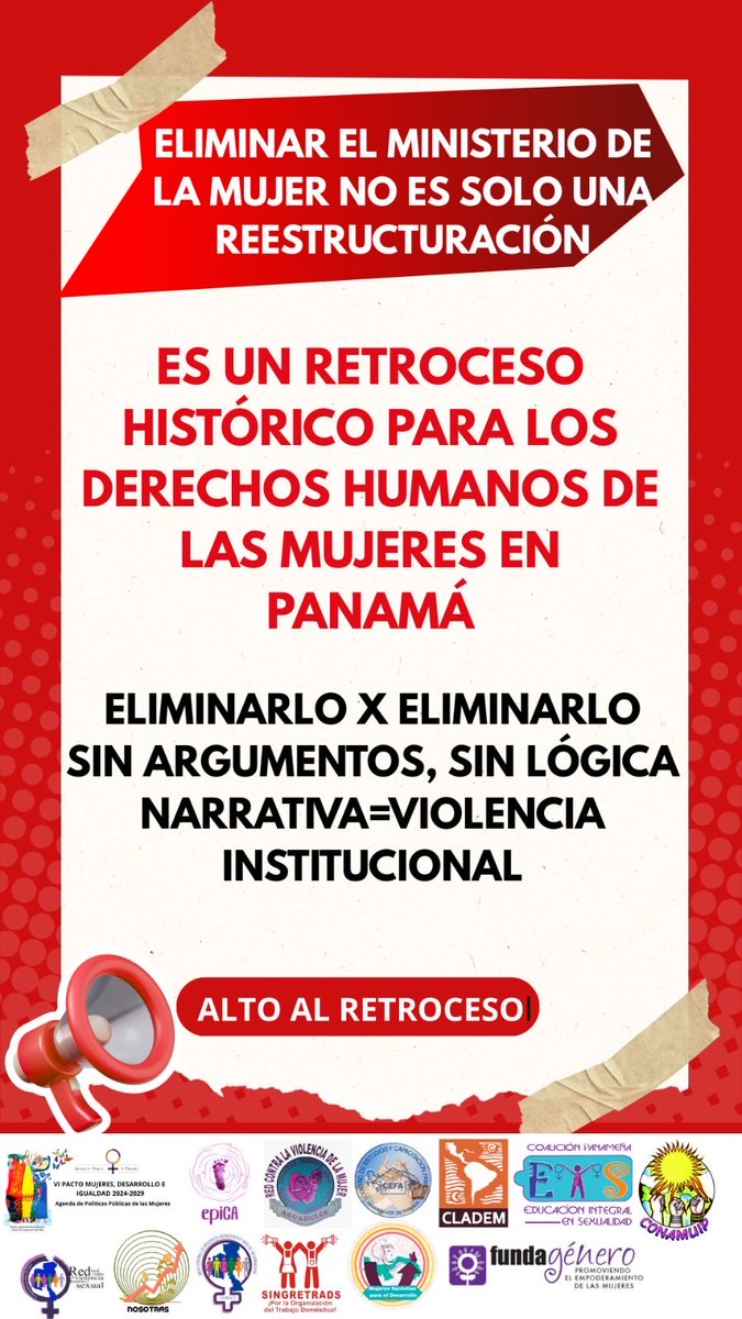 La eliminación del Ministerio de la Mujer es un Retroceso!