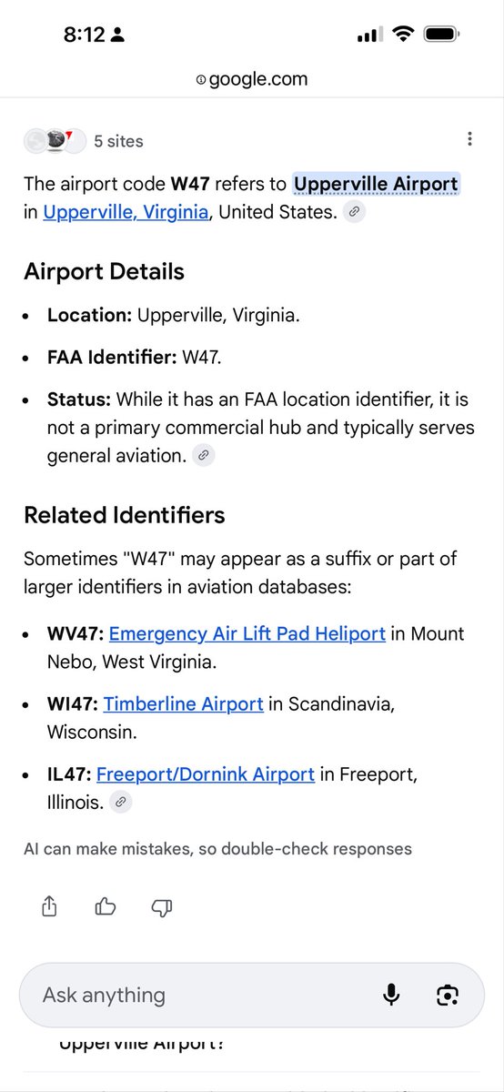 anthon7yandrews's tweet image. Great catch by @GeorgeProust when I posted this. He noticed what appears to be “axeby farms” on this flight logs with 2 females. The flight was from THE (Teterboro) to W47 (Upperville, VA). See screenshots below. Very unusual. Sascha Barros had mentioned farms all over the US.