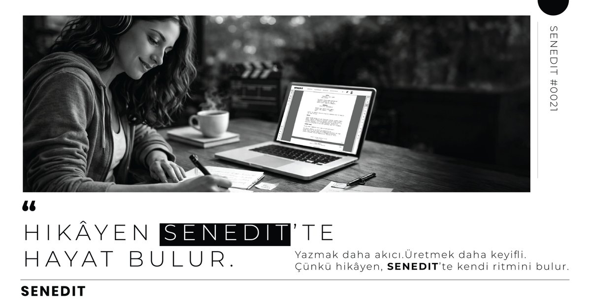 SenEDIT's tweet image. Yazmak daha akıcı.
Üretmek daha keyifli. ✨
Çünkü ilham, doğru alanda büyür.
SENEDIT ile her sahne daha net, her fikir daha güçlü.

Hikâyeni kendi ritminde yaz.🎬✨
#SENEDIT #yaratıcılık #senaryoyazarlığı #hikayeyazımı #üretkenlik