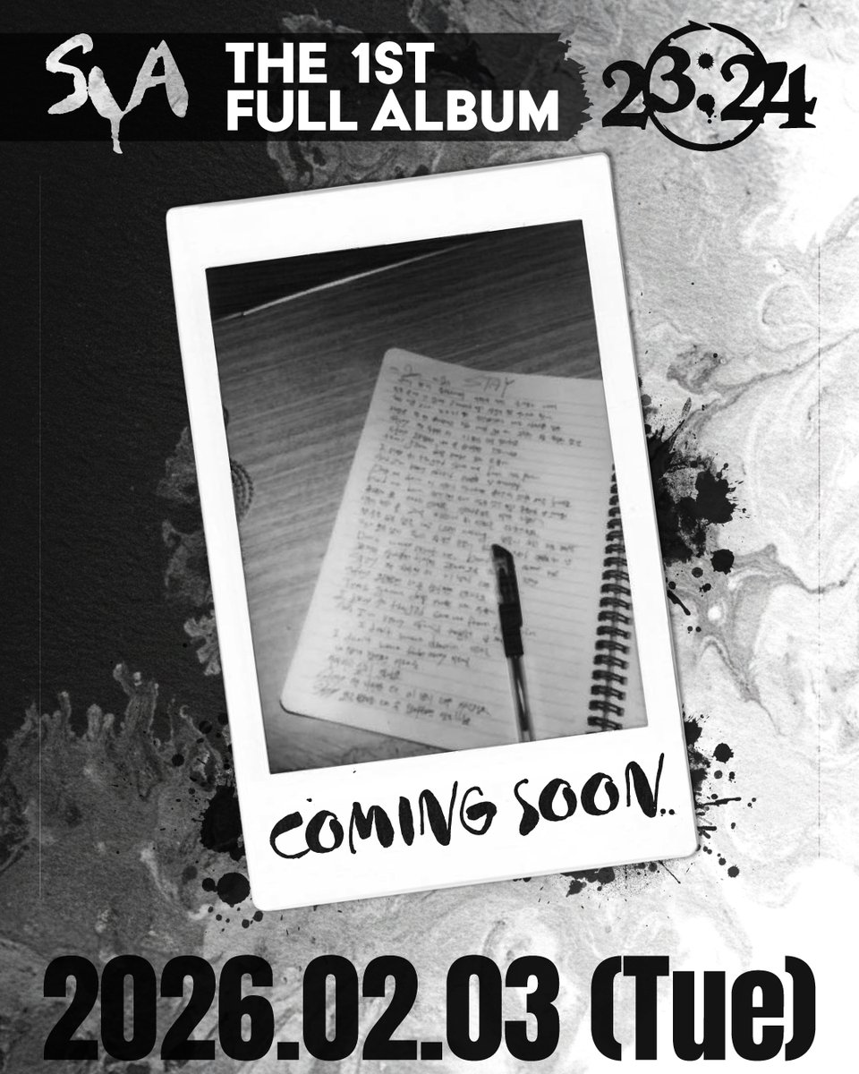 SYA The 1st FULL ALBUM [23:24]
 
COMING SOON
 
➫ 2026. 02. 03. 6PM (KST)
 
#샤 #SYA
#블리처스 #BLITZERS 
#23시24분