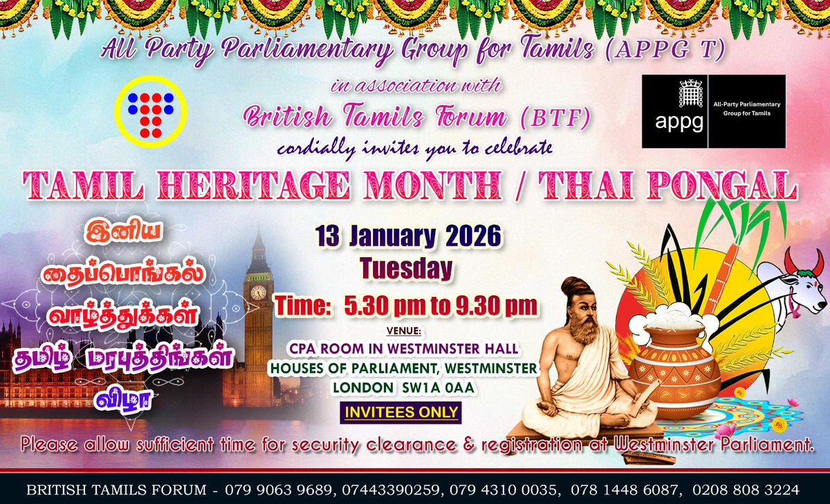 British Tamils Forum (BTF) tweet media
