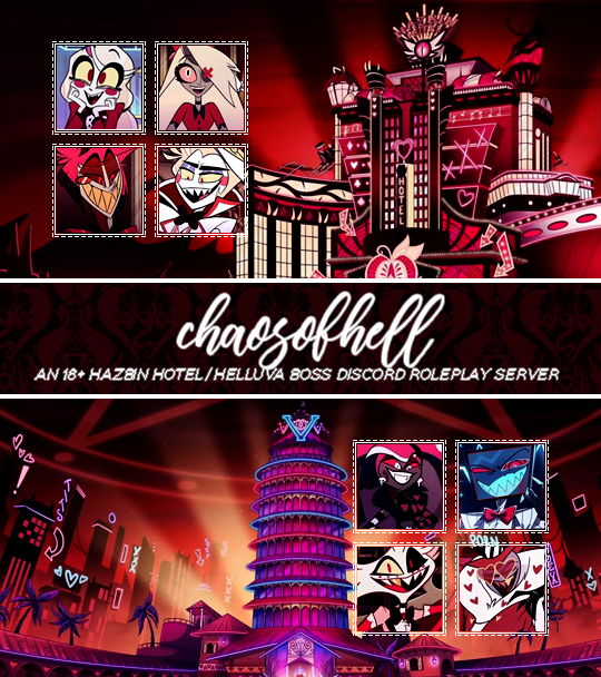 hellachaos's tweet image. Come check in! discord.com/invite/Y5XTRbE… #HAZBINHOTEL
