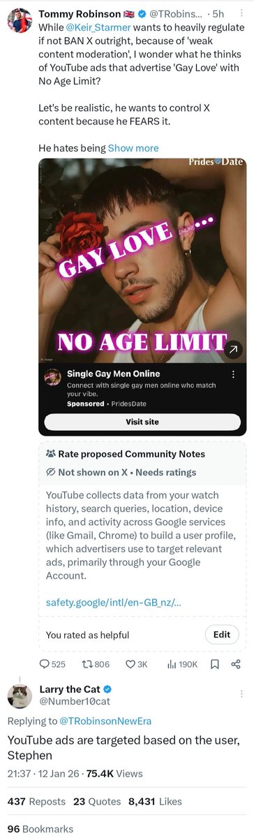 MaxTacAgent's tweet image. Gay Tommy #TommyRobinsonIsGay