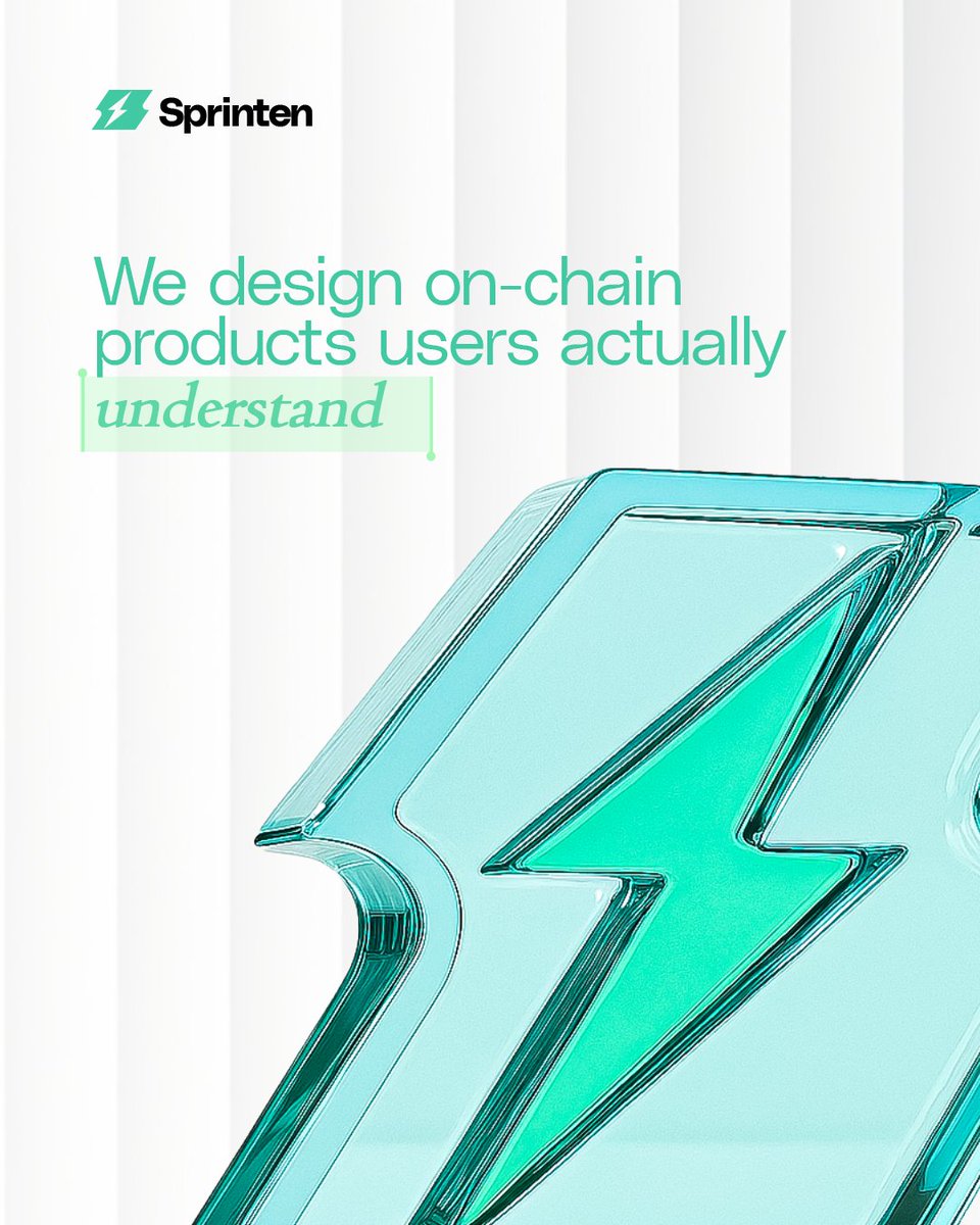 Sprint3n's tweet photo. Onchain clarity isn’t a “nice to have.”
Confusing flows lead to failed transactions, lost trust, and user drop-off.
Good blockchain UX makes complexity invisible.
This is why clarity is at the core of how Sprinten builds.
#web3designs #sprinten #startups #SolanaBuilders #Clarity