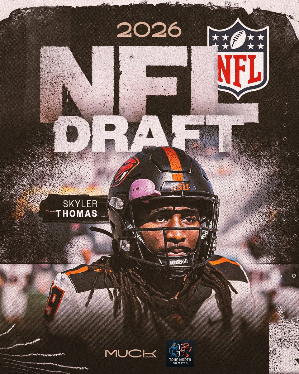 mucksportsrep's tweet image. Thrilled to welcome this baller and leader to the 2026 NFL Draft Class! @SkylerThomas03 
#mucksports #2026NFLDraft #GoBeavs