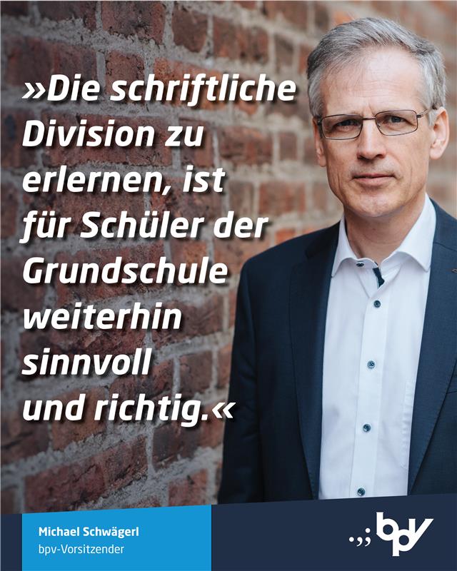 Schriftliches Dividieren abschaffen? Für Bayern steht das nicht zur Debatte! Die Division ist die komplexeste Grundrechenart und essenziell für den weiteren Matheunterricht – besonders ab Klasse 5 &amp; 6. Algorithmen geben Struktur, Sicherheit &amp; Erfolgserlebnisse.
#bpv