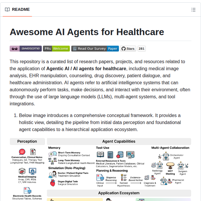 Curated list of research papers on agentic AI for healthcare

github.com/AgenticHealthA…