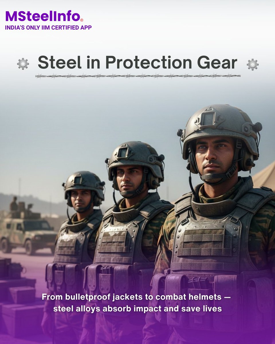 msteelinfo's tweet image. On Indian Army Day,we salute the steel behind the shield.From tanks and bunkers to helmets and helipads,steel is the silent strength supporting every mission.
At MSteelInfo,we honour the backbone that stands with our soldiers.Jai Hind🇮🇳
#IndianArmyDay #SteelForDefence #MSteelInfo