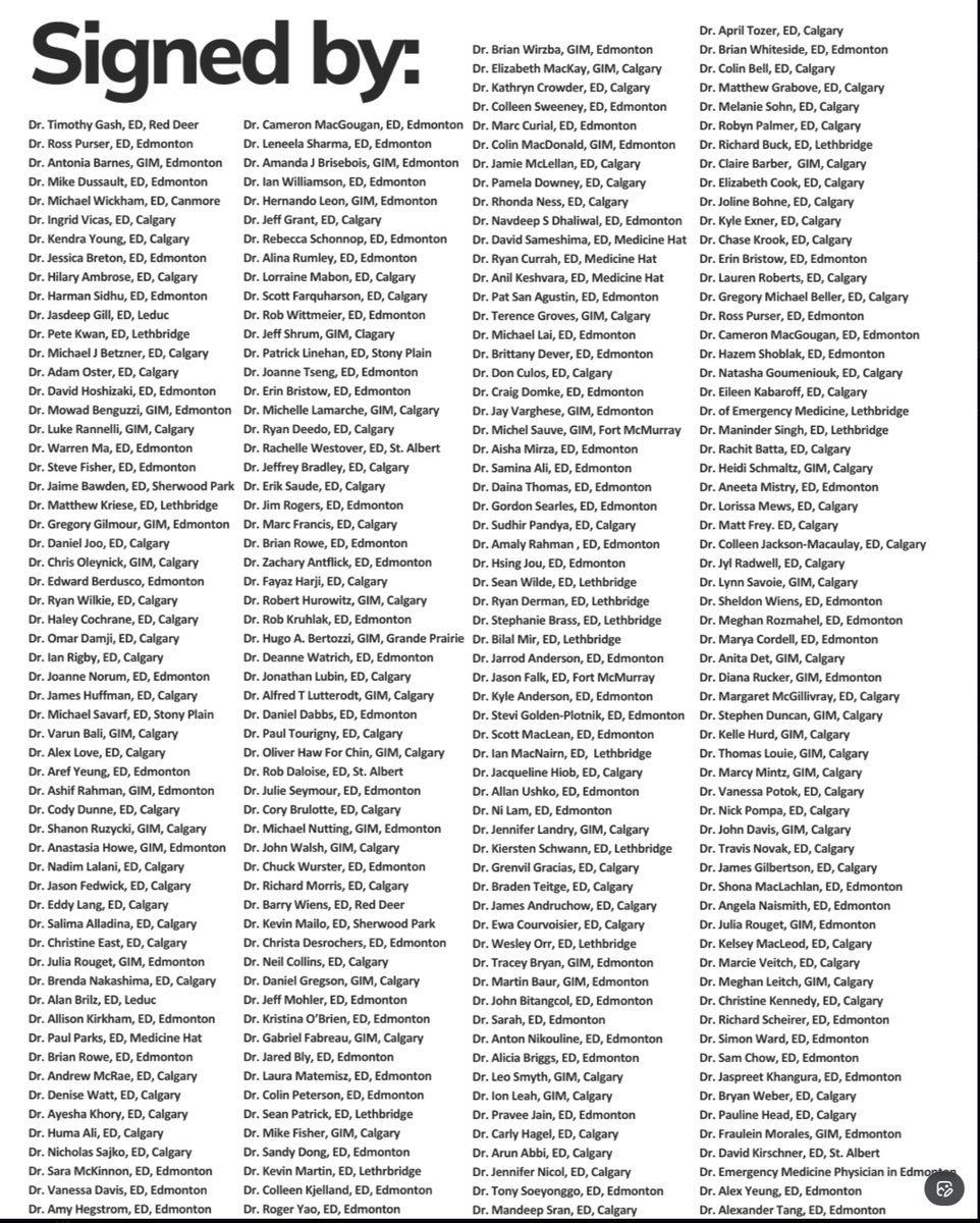 raghu_venugopal's tweet image. 242 Alberta physicians from emergency medicine and internal medicine believe Alberta's overcrowded ERs need system-wide fixes. The medical profession is clear-minded and serious. 

Is the Alberta government? 

albertadoctors.org/news/news/ab-p…