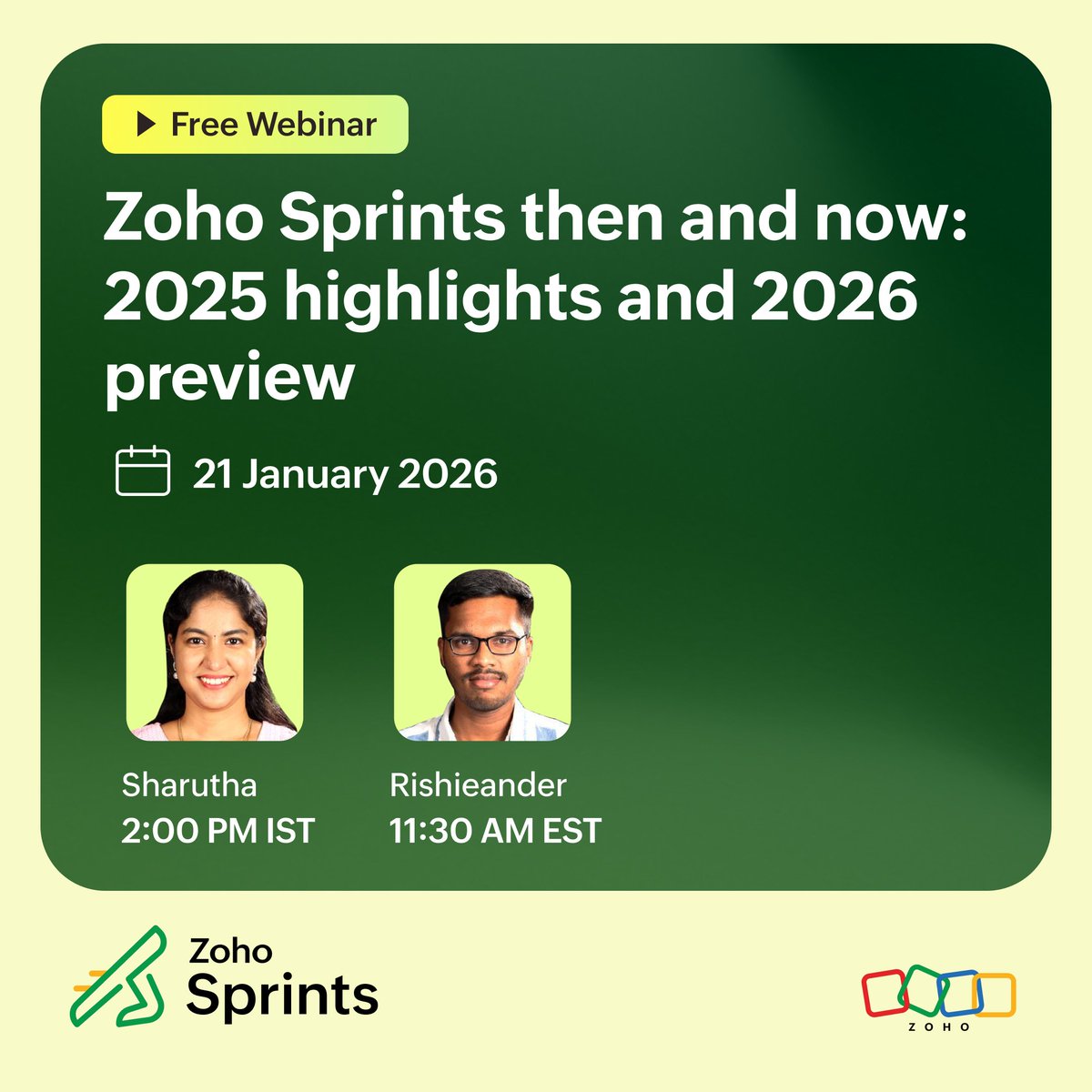 Zoho Sprints tweet media