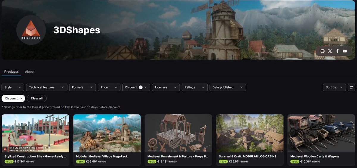 🎉 Everyone! New Year Sale is live!
Save up to 50% on 3DShapes’ best asset packs on Fab.
👉 Don’t miss it — grab them now before it ends!

t.ly/3DShapes

#unity3d #gamedev #UnityAssets  #indiedevs #leveldesign #VR #FAB #blendercommunity