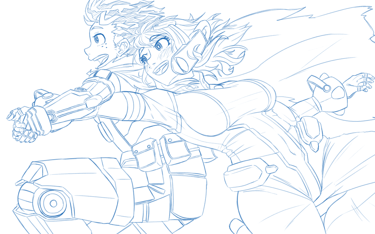 as much as I loved mha, I'm surprised I never did any fan arts :D