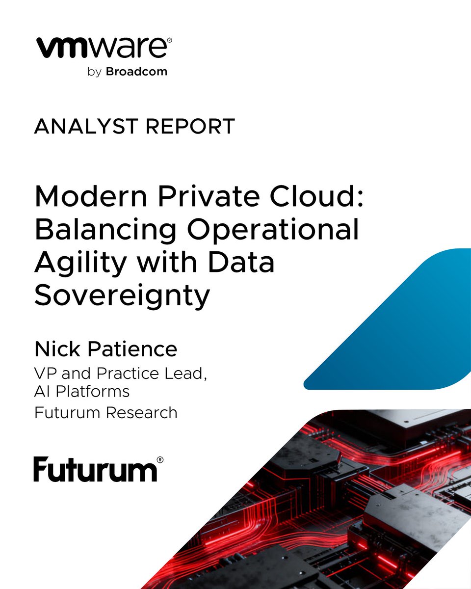 The modern private cloud is essential for organizations with strict data, operational and jurisdictional needs, and especially for sensitive AI workloads. Futurum explains how <a href="/Broadcom/">Broadcom</a>’s partner-led strategy and VCF are delivering on this new imperative. brcm.tech/49l3Iya