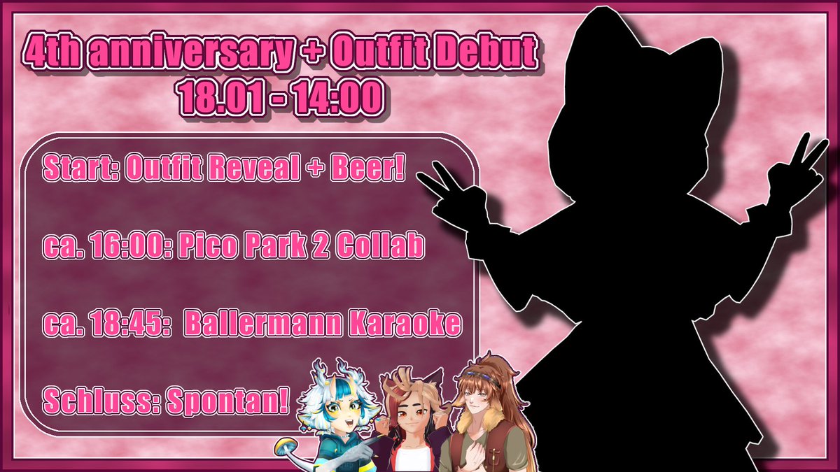 AzaleaAmpha's tweet image. Kleines Update &amp;amp; anniversary Stream announcement! ❤️